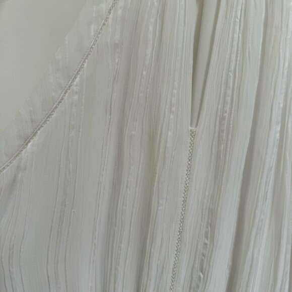 Parker Revolve Bruna Ruffled Tiered Crinkle Mini Dress Eyelet Halter Top Lined S - Picture 11 of 16